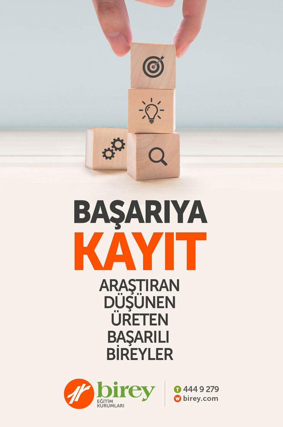 Başarıya Kayıt ARAŞTIRAN
DÜŞÜNEN
ÜRETEN
BAŞARILI
BİREYLER